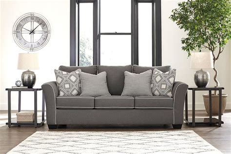 Domani Charcoal Sofa Signature Design Furniture Cart