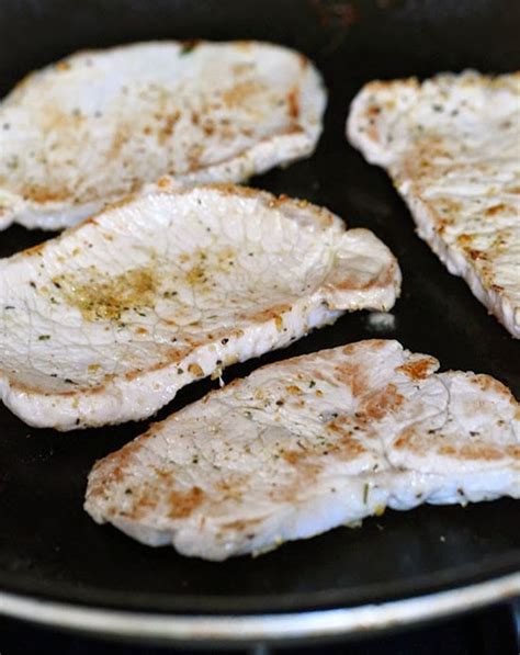Everyone talks about taking the temperature of meat after it's cooked, but. Mediterranean Boneless Pork Chops with Julienned ...