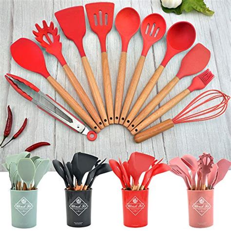 Liford Silicone Cooking Utensil Set12 Pcs Non Stick Silicone Cooking