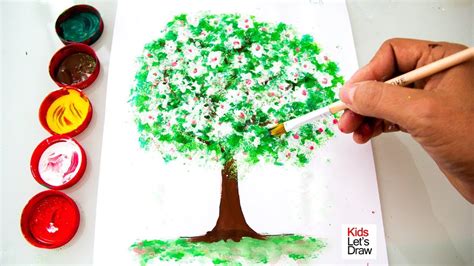 Imagenes de anime para dibujar. Cómo dibujar y pintar un Árbol con acuarelas y brillantina ...