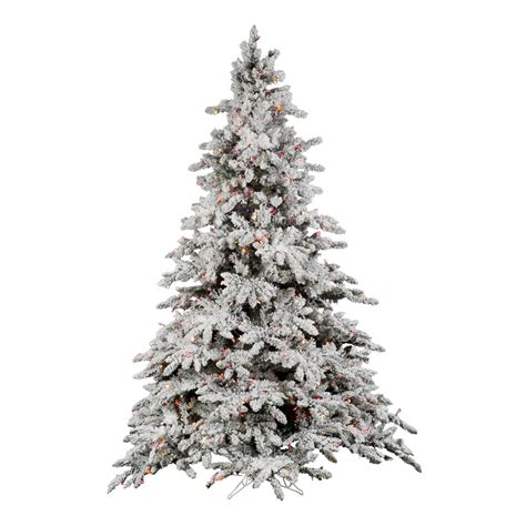 Vickerman 45 Foot Flocked Utica Fir Christmas Tree Multi Colored