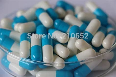 Blue And White 1 2000pcsempty Gelatin Capsules Sizes 1gelatine