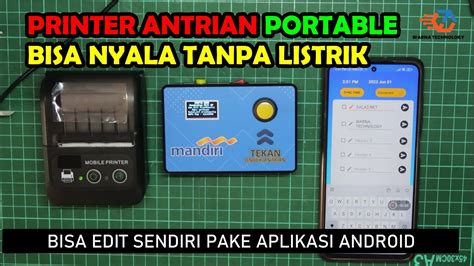 Printer Antrian Mesin Antrian V Portable Demo Seting Youtube