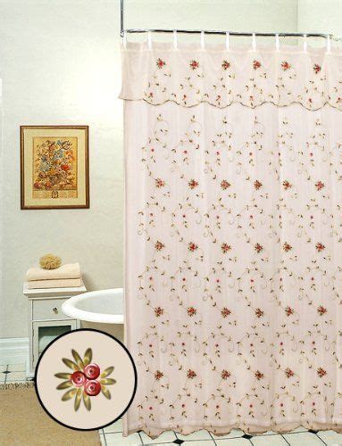 Double Swag Shower Curtain Shower Curtain With Valance Elegant Shower Curtains Modern Shower