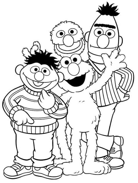 Seseme Street Coloring Pages