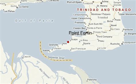 Point Fortin Map Trinidad And Tobago