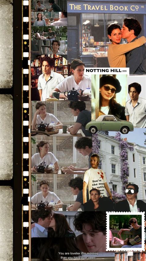 Notting Hill 💌 Movies Nottinghill Romcoms Vintage Moodboard