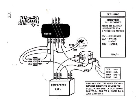 To install a hunter ceiling fan, be sure you can do the following: Hunter Ceiling Fan Speed Switch Wiring Diagram | Hunter ...