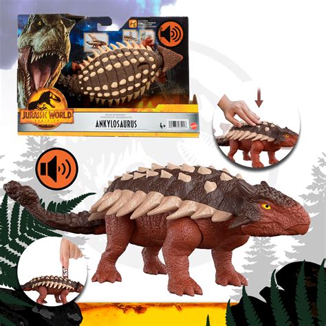 Figura Jurassic World Dominion Roar Strikers Ankylosaurus Cafe Mattel Mattel Cracken Shop