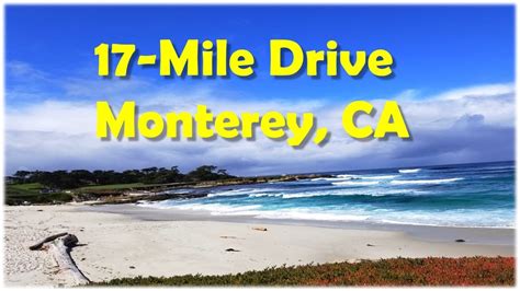 17 Mile Drive Monterey California 미국 캘리포니아 서부 해안 17마일 드라이브 Youtube