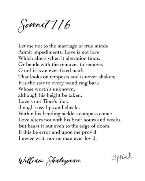 Shakespeares Famous Sonnet In Modern Calligraphy And Traditional Fonts