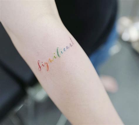 Rainbow Lettering Tattooistbanul Tattoo Tattooing Lettering