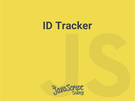 Id Tracker Javascriptsource