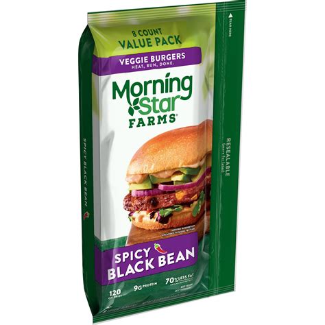 Morningstar Farms Spicy Black Bean Burgers Smartlabel