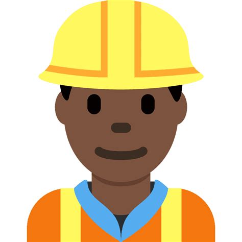 Man Construction Worker Emoji Clipart Free Download Transparent Png