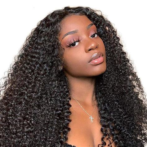 13x4 Lace Frontal Human Hair Wig Deep Curly 360 Lace Front Wig Curly 4x4 Lace Closure Deep Kinky