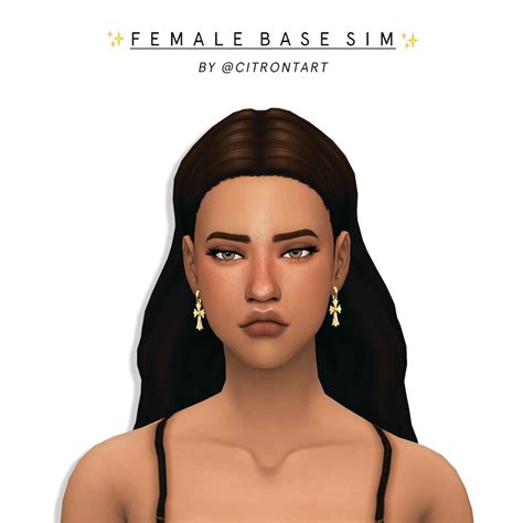 Sims Cc S The Best Female Base Sim Download By Citrontart