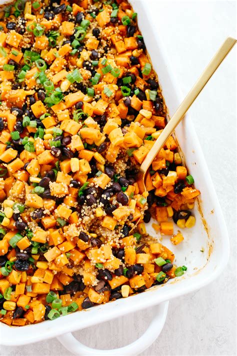 Other beneficial compounds found in sweet potatoes. Sweet Potato & Black Bean Quinoa Bake - Eat Yourself Skinny