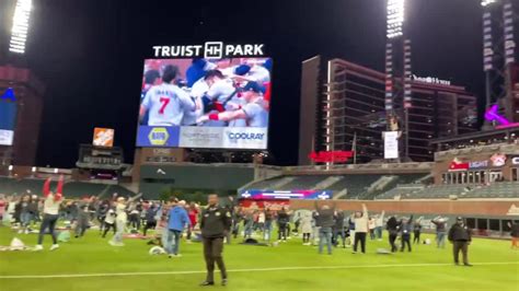 Celebrations Kick Off At Truist Park As Atlanta Braves Win World Series