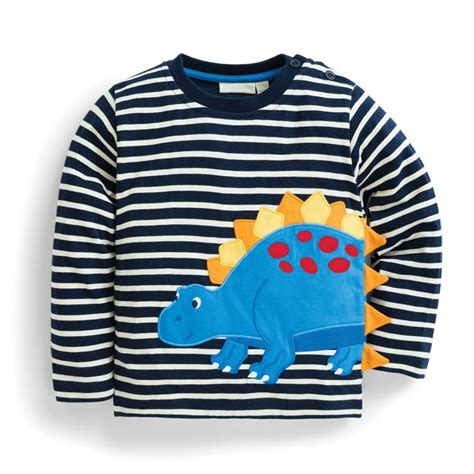 Boys Stegosaurus Applique Top Jojo Maman Bebe Boy Outfits Baby