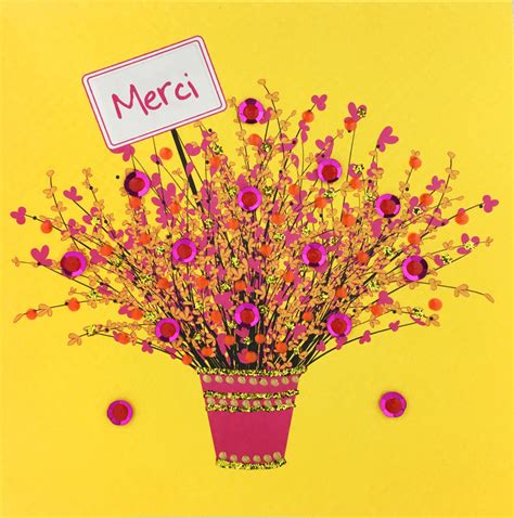 Merci Flowers N1661 1 Pack Of 5 Jaab Cards