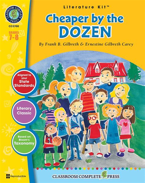 Cheaper By The Dozen Frank B Gilbreth Classroom Complete Press