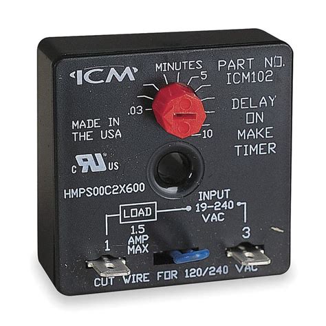 Icm Relaytime Delay 4e233icm102 Grainger Timer Relay Delayed