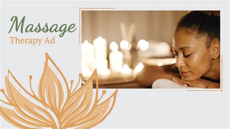 Massage Therapy Ad Video Template Editable Youtube