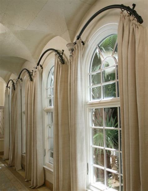 Arched Window Curtain Rod Arched Window Treatments Curtains For