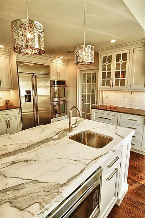 14 White Marble Kitchens To Create Your Elegant Home Love Home Designs