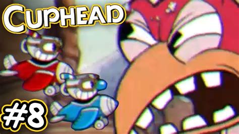 Cuphead Co Op Lets Play Part 8 Multiplayer Gameplay Youtube