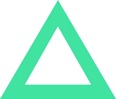 Illussion Green Triangle Circle Logo