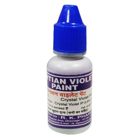 Buy Gentian Crystal Violet Paint Ip 05 Solution 20 Ml Online At Best
