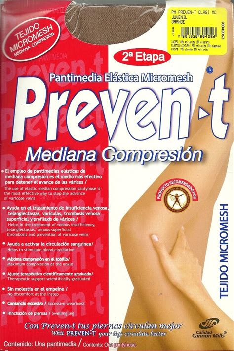 Pantimedia Elastica Prevent Mediana Compresion Varice 6 Pack EMILIO SF