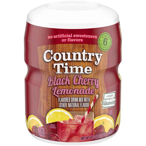 Country Time Black Cherry Lemonade Naturally Flavored Powdered Drink