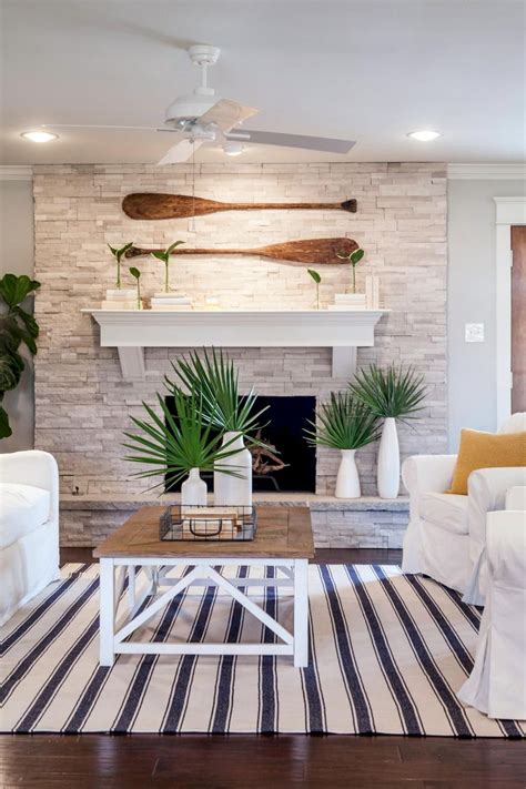60 Inspiring Fireplace Ideas For Your Living Room Coastal Decorating