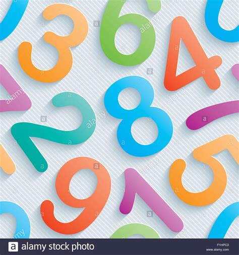 Free Download Colorful Numbers Wallpaper Seamless Background With 3d