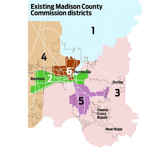 Madison County Adopts New Commission Districts To Reflect Population