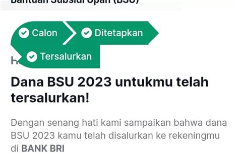 Kabar Baik Bsu Januari Sudah Cair Buruan Cek Kamu Dapat Atau