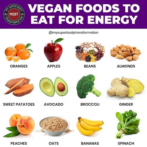 Vegan Foods To Eat For Energy Eat For Energy Food Vegan Foods