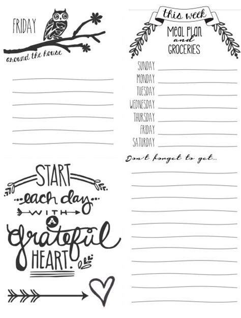 Planning For Peace Free Calendar And Daily Checklist Printables