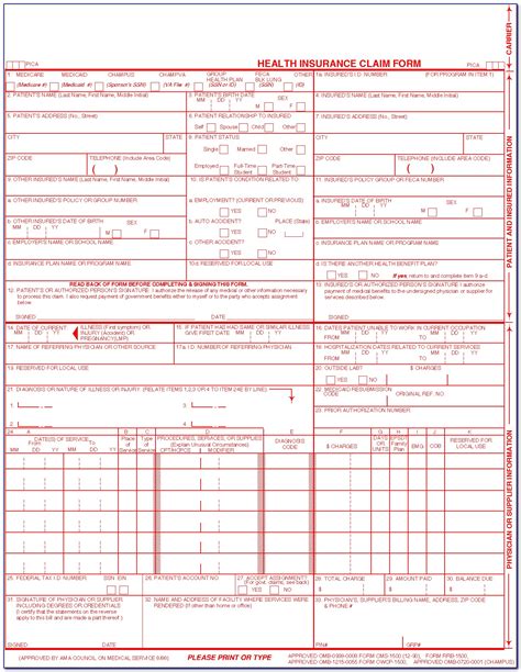 Hcfa 1500 Form Filler Free Form Resume Examples B8dvz6zdmb