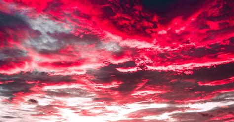 Red Clouds Wallpaper Wallpapers Prime
