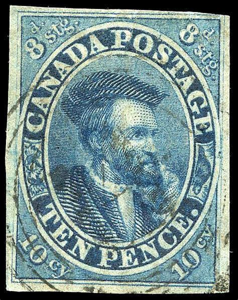 buy canada 7 jacques cartier 1855 10d used fine u f 008 vista stamps