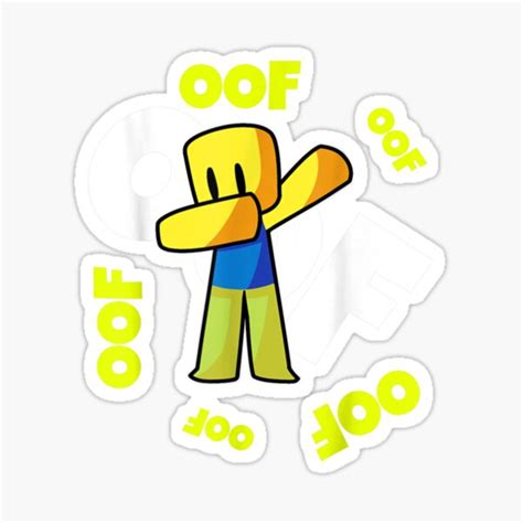 Oof Meme Dabbing Dab T Noob Gamer Boy Sticker For Sale By