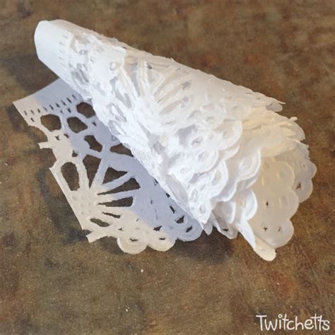 How To Make Paper Doily Flowers An Easy Rose Craft Twitchetts