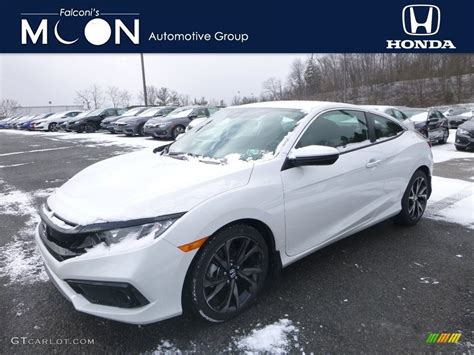 2019 Platinum White Pearl Honda Civic Sport Coupe 131886722 Photo 11