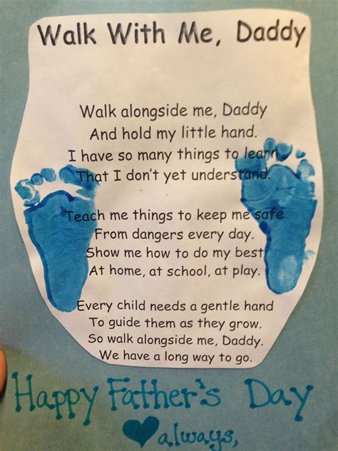 Fathers Day Poem Thanks To Pinterest Mothers Day Crafts Preschool Diy