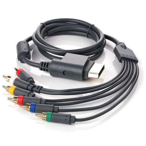 Gold Hdtv Hd Component Video And Rca Stereo Av Cable For Microsoft Xbox