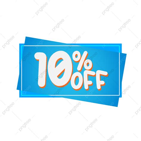 Free Discount Price Tag Blue 10 Off Discount Price Tag Sale Png